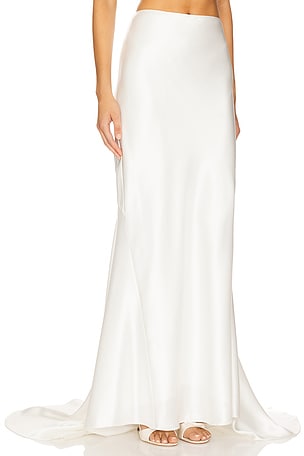 Acler Hourston Maxi Skirt in Ivory