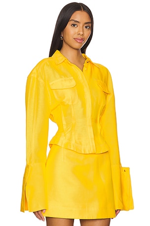 Acler Gardie Shirt in Yellow