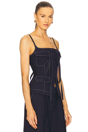 Acler Oreston Top in Navy