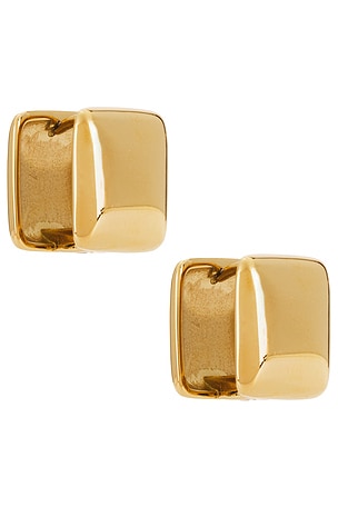 Rive Gauche Huggie Earrings Cendre