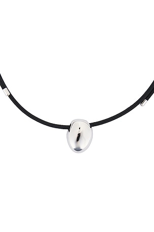 Cendre Jean Necklace in Metallic Silver