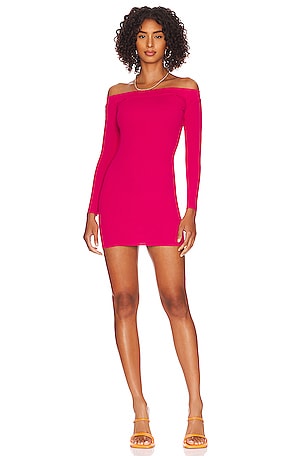 Michelle mason off 2024 shoulder cowl mini dress