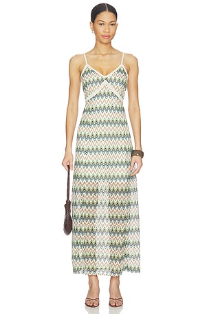 Celine Rainbow Crochet Maxi Dress Central Park West