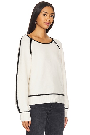 Central Park West Billie Raglan Sweater in Ivory