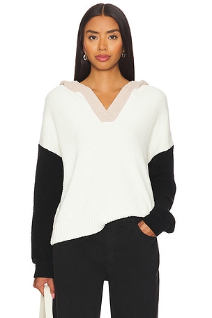 Pippa Terrycloth Hooded Sweater Central Park West