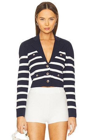 Stripe Knit Blazer Central Park West