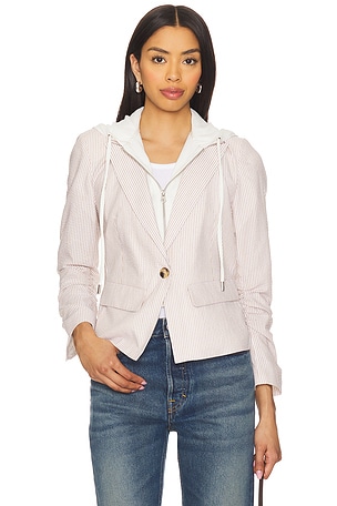 Alina Striped Blazer With Dickey Central Park West