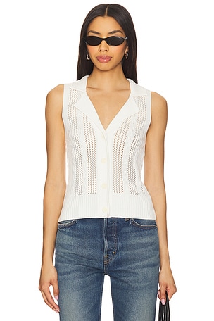 Sienna Sleeveless Cable Vest Central Park West