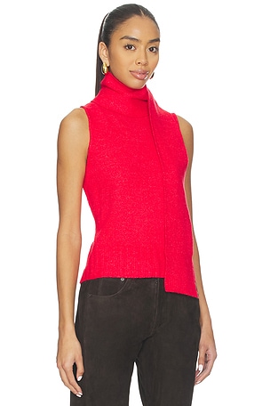 Central Park West Wyatt Robbie Scarf Tank in Red