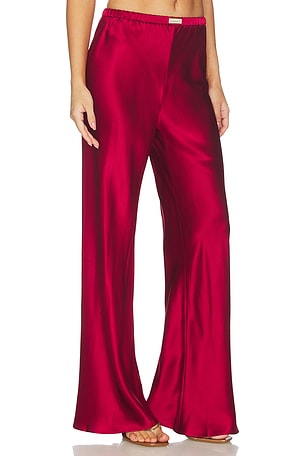 Comme Si The Silk Bias Pant in Red