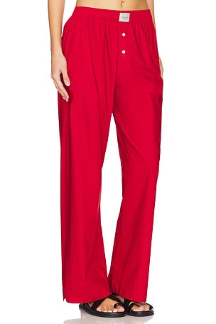 Comme Si La Boxer Alta Pant in Red