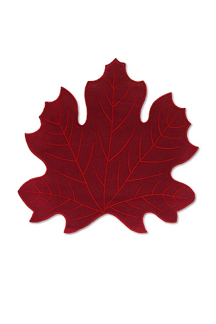 Burgundy Leaf Placemat Chefanie