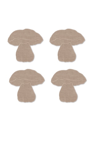 Mushroom Cocktail Napkins Chefanie