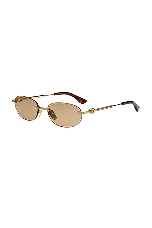 Chimi gafas de sol ovaladas cadenza en color marrón