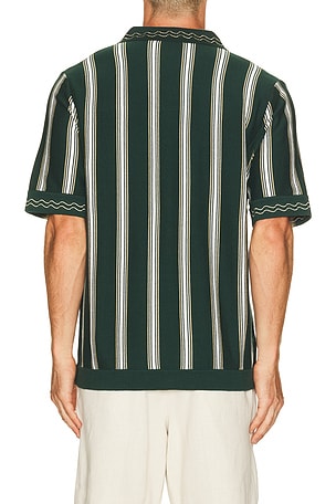 CHE Sawyer Knitted Shirt in Green. Size S. Also