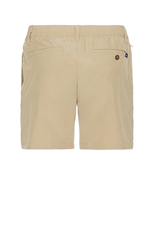 Chubbies The Laugh A Lattes 6 Heathered Everywear Performance Short in Beige