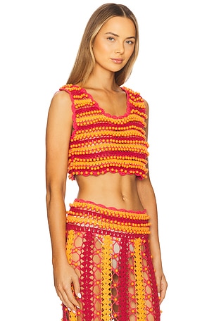 CeliaB X Revolve Top in Orange,Red