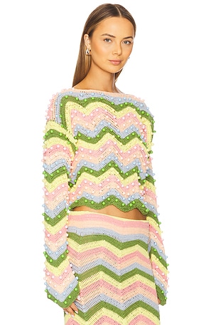 CeliaB X Revolve Long Sleeve Top in Pink,Yellow,Green