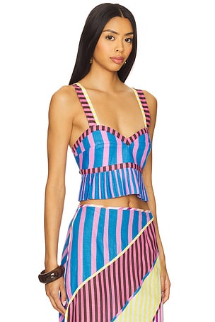 CeliaB Julieta Top in Blue,Pink