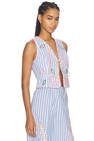 CeliaB Avra Vest in Blue