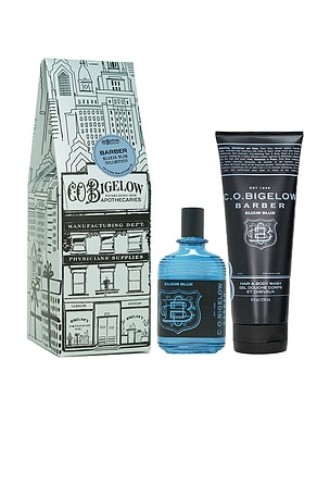 Elixir Blue Duo Apothecary Box C.O. Bigelow