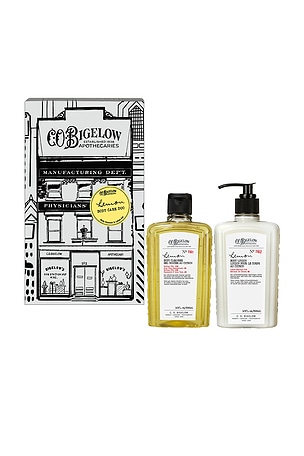 Lemon Body Cleanser & Body Lotion Apothecary Box Set C.O. Bigelow