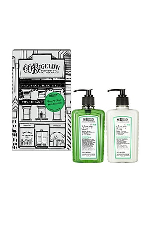 Rosemary Mint Hand Wash & Body Lotion Apothecary Box Set C.O. Bigelow