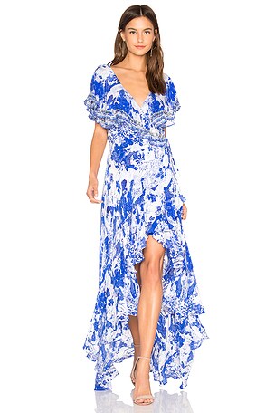 drop shoulder long sleeve dress Ladivine CD243 main image 0