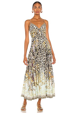 Camilla Tie Front Maxi Dress in Nomadic Nymph | REVOLVE