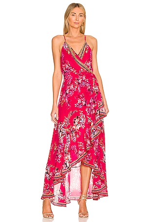 Draped Front Wrap Dress Camilla