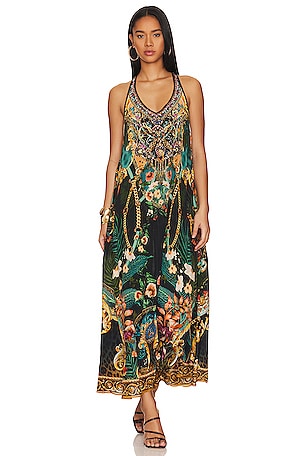 V Neck Racerback Maxi Dress Camilla