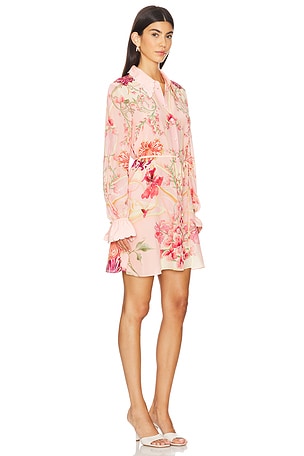 Camilla Shift Shirt Dress in Pink