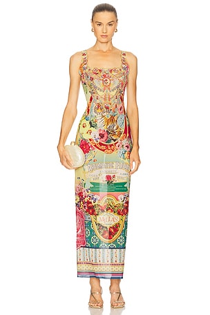 Square Neck Long Dress Camilla