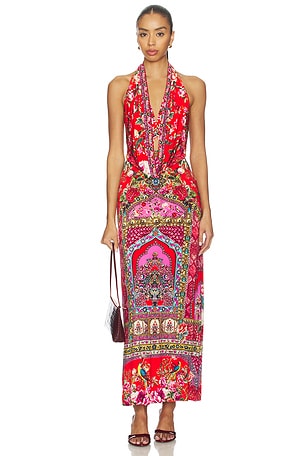 Deep Cowl Plunge Dress Camilla