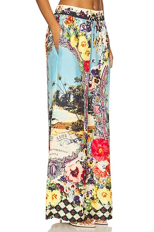 Camilla Straight Leg Pant in Blue