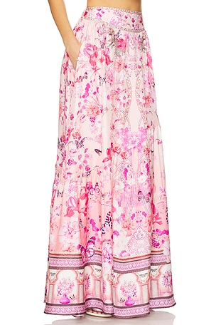 Camilla Skirt With Shaped Seam in Rose