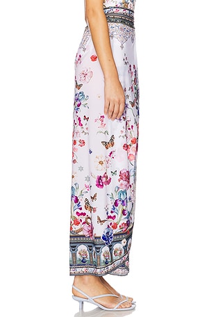 Camilla Long Draped Sarong in Pink,Blue