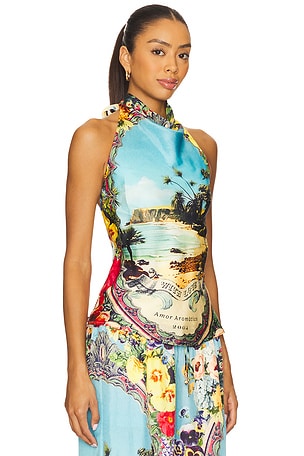 Cowl Neck Halter Top Camilla