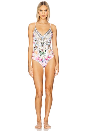 Wired V-neck One Piece Camilla