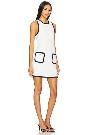 Cinq a Sept Contrast Auden Dress in White