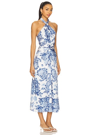 Cinq a Sept Costal Bouquet Coli Dress in Blue