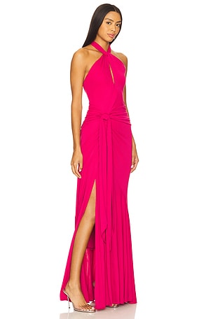 Cinq a Sept Gulliame Gown in Fuchsia