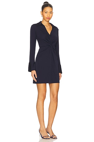 Cinq a Sept Matte Jersey Mckenna Dress in Navy