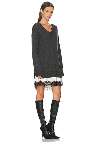 Cinq a Sept Simona Dress in Charcoal. Size XS. Also