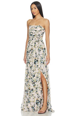 Cinq a Sept Trailing Iris Magy Gown in Rose,Blue