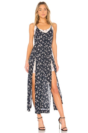 maxi pleated dresses Lulus Raisa Pleated Side Maxi Dress