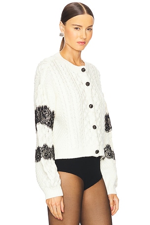 Cinq a Sept Louise Cardigan in Ivory