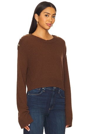Cinq a Sept Marla Cashmere Pullover in Brown. Size XS. Also