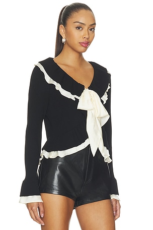 Cinq a Sept Melinda Cardigan in Black & White