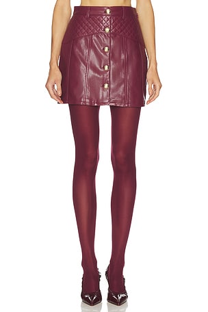 Faux Leather Claudia Skirt Cinq a Sept